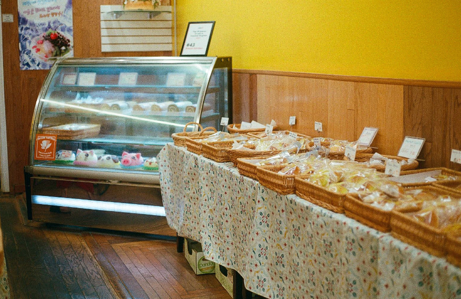 Rows of baked goods